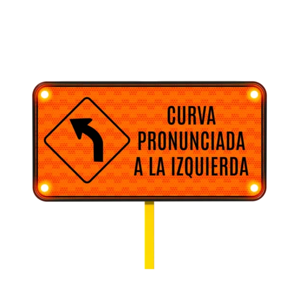 Curva Pronunciada a la Izquierda Solar 122x61 cm