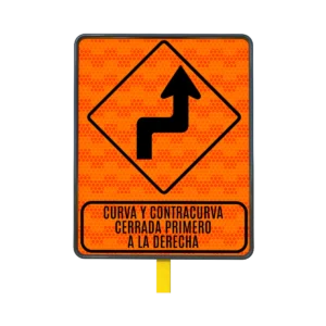 Curva y Contracurva Cerrada a la Derecha 61x76 cm