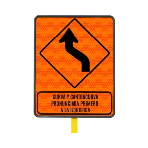Curva y Contracurva Señal 61x76 cm