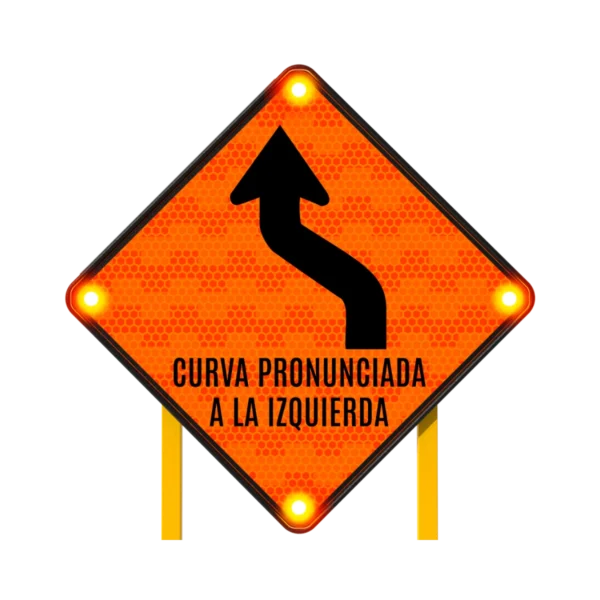 Curva y Contracurva Señal Solar 86x86 cm
