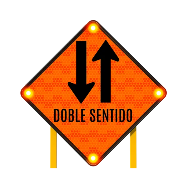 Dos Sentidos de Tránsito Solar 86x86 cm