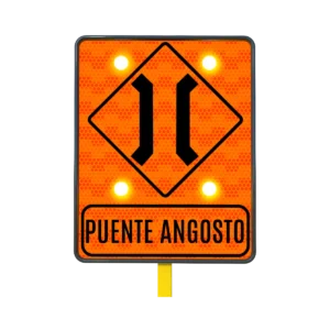 Señal Puente Angosto Solar 61x76 cm