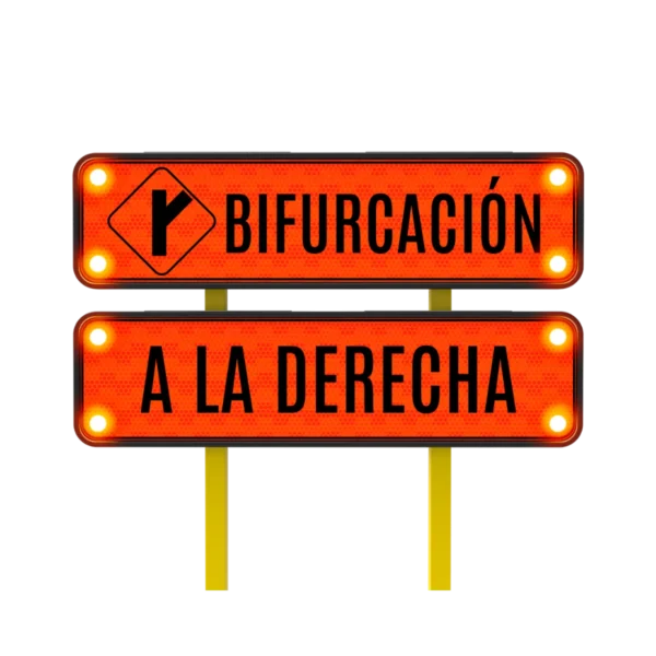 Señal Bifurcación Solar 122x30 cm