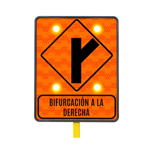 Señal Bifurcación Solar 61x76 cm