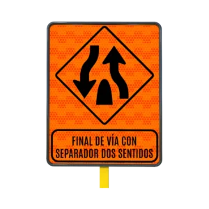 Señal Calzada Dividida 61x76 cm