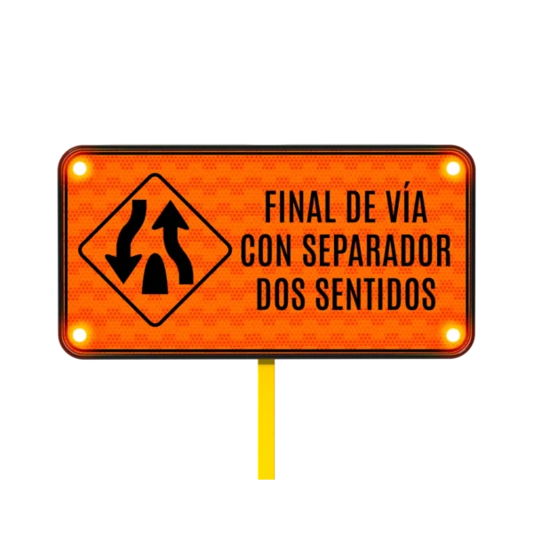 Señal Calzada Dividida Solar 122x61 cm