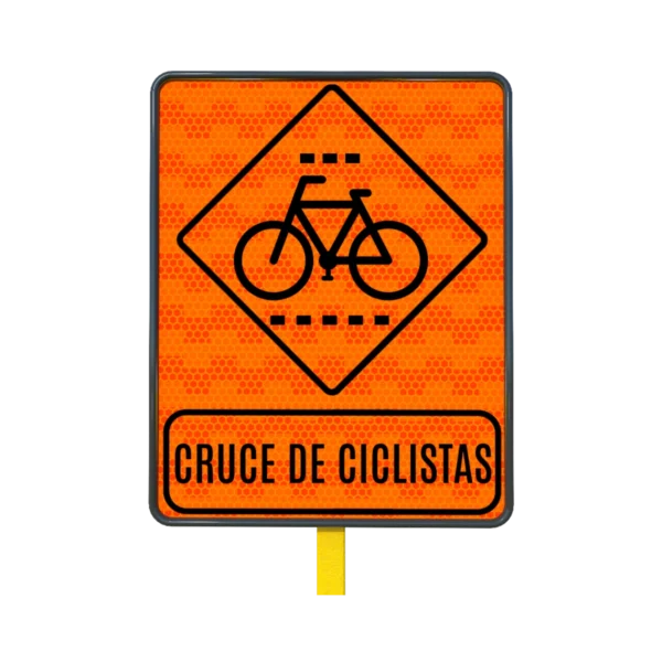Señal Cruce de Ciclistas 61x76 cm