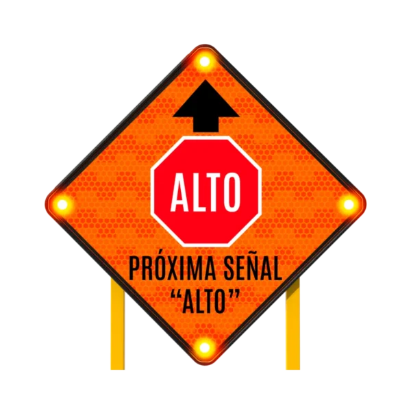Señal de Alto Próximo Solar 86x86 cm​