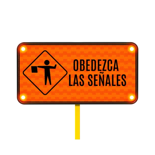 Señal de Banderero Solar 122x61 cm