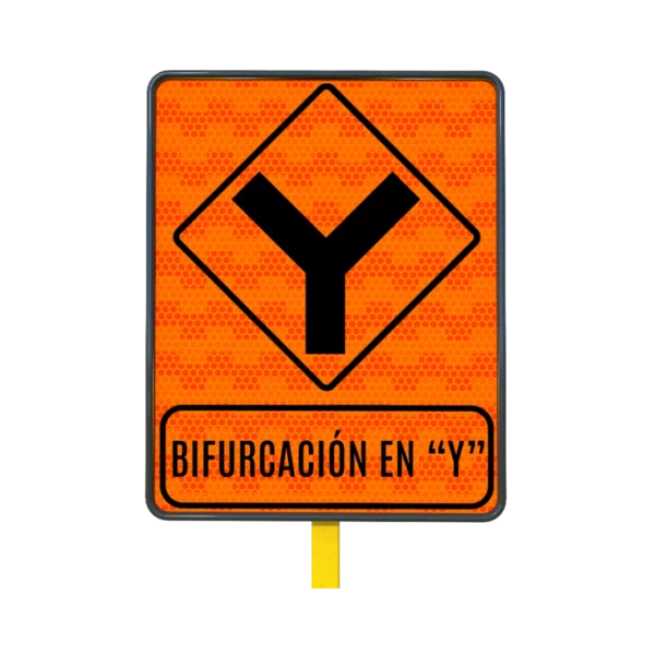 Señal de bifurcación en Y 61x76 cm
