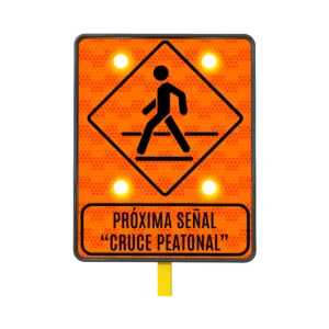 Señal de Cruce de Peatones Solar 61x76 cm