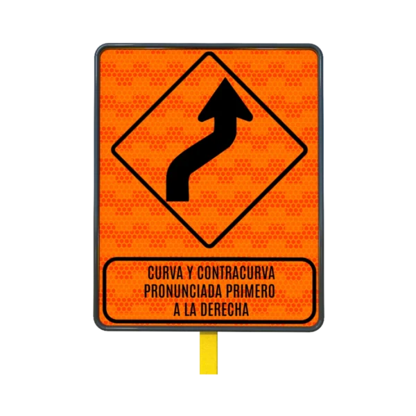 Señal de Tránsito Curva y Contracurva - Imagen 2