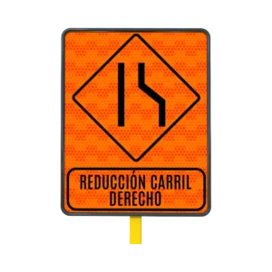 Señal de Tránsito Reducción de Calzada 61x76 cm