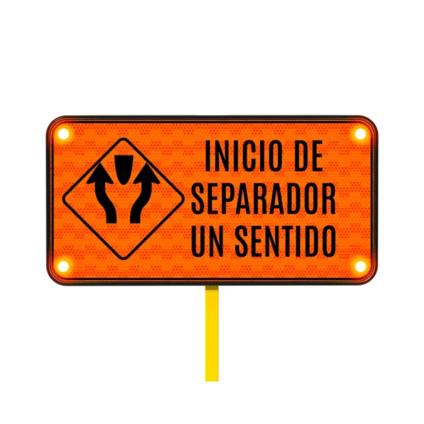 Señal de un Solo Sentido Solar 122x61 cm