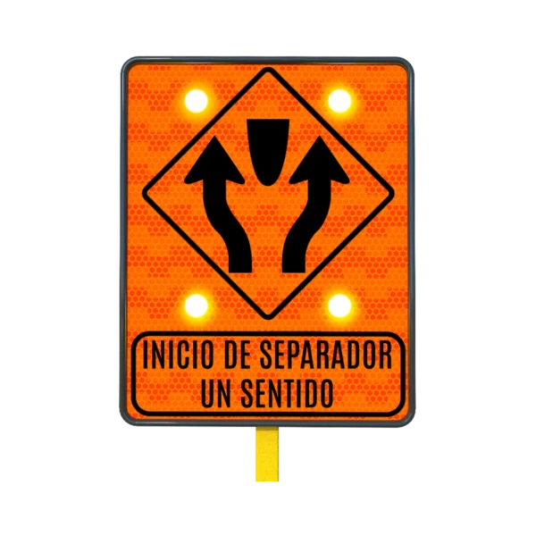 Señal de un Solo Sentido Solar 61x76 cm