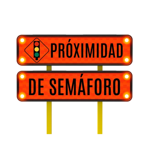 Señal Proximidad de Semáforo Solar 122x30 cm