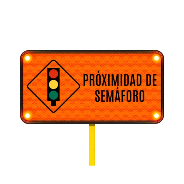 Señal Proximidad de Semáforo Solar 122x61 cm