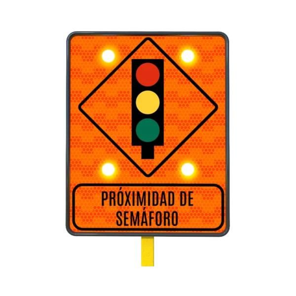 Señal Proximidad de Semáforo Solar 61x76 cm