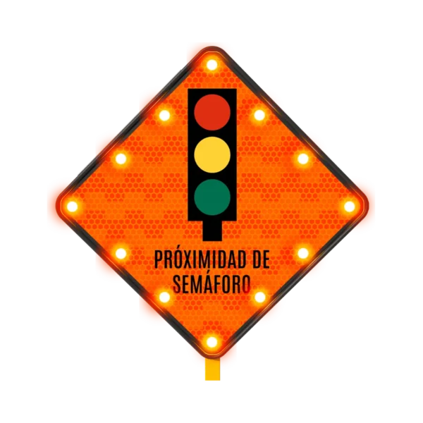 Señal Proximidad de Semáforo Solar 71x71 cm