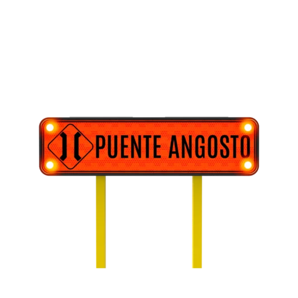 Señal Puente Angosto Solar 122x30 cm