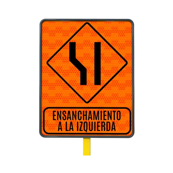 Señal Reducción de Carril 61x76 cm