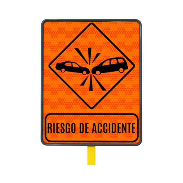 Señal Riesgo de Accidente 61x76 cm