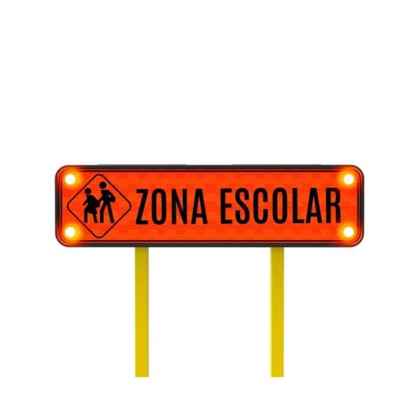 Señal Zona Escolar Solar 122x30 cm