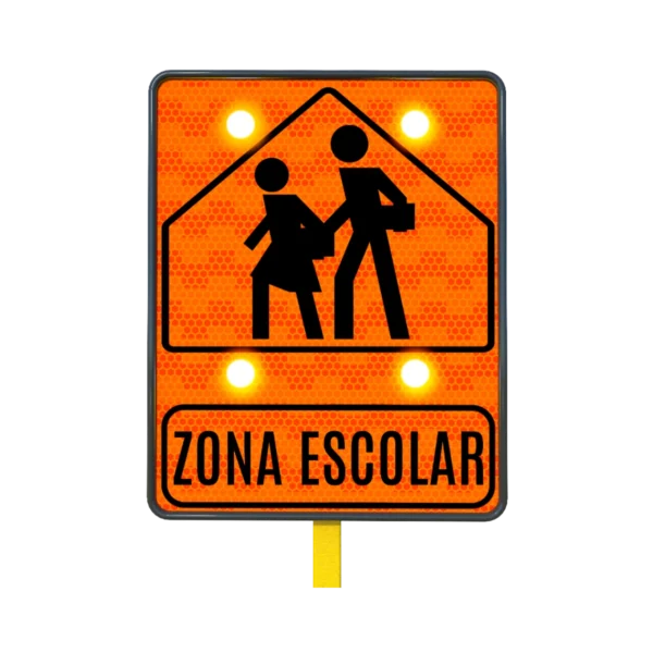 Señal Zona Escolar Solar 61x76 cm
