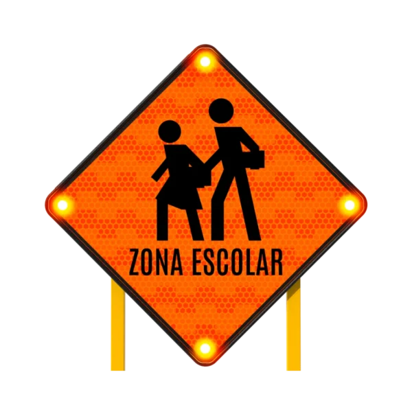 Señal Zona Escolar Solar 86x86 cm