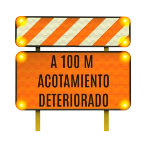 Señalamiento de Acotamiento Solar 122x30 y 122x61 cm