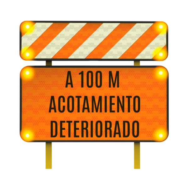 Señalamiento de Acotamiento Solar 122x30 y 122x61 cm