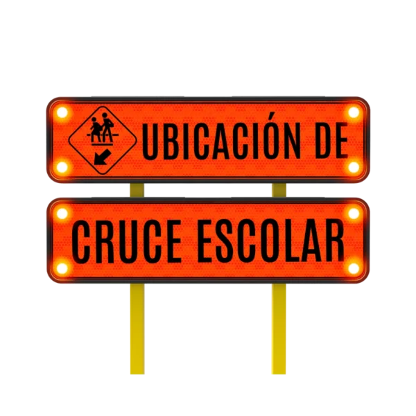 Señalamiento de Cruce Escolar Solar 122x30 cm