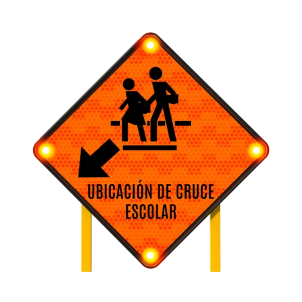 Señalamiento de Cruce Escolar Solar 86x86 cm