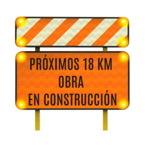 Señalamiento de Obra en Construcción Solar 122x30 y 122x61 cm