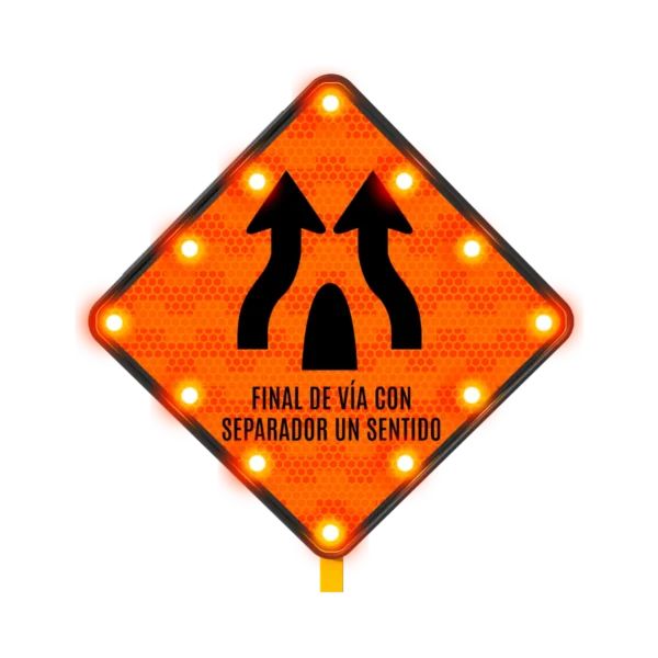 Señalamiento de un Solo Sentido​ Solar 71x71 cm