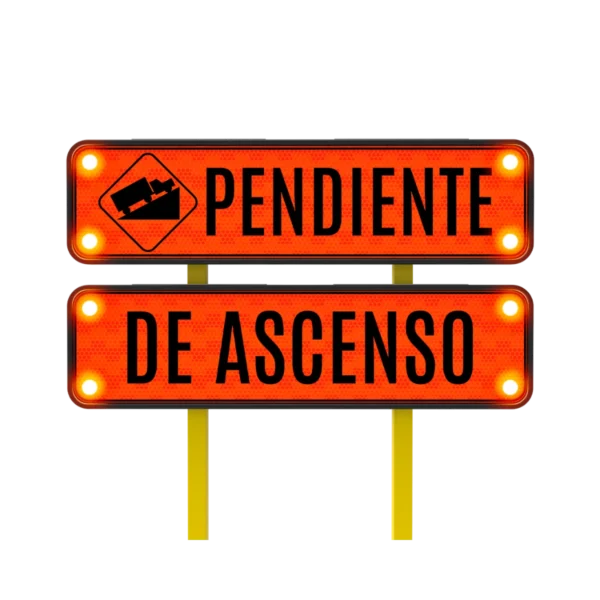 Señales de Tráfico Pendiente Ascendente Solar 122x30 cm