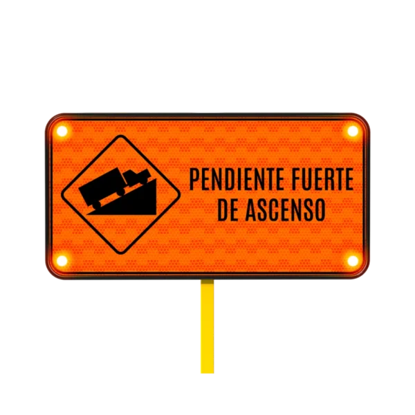 Señales de Tráfico Pendiente Ascendente Solar 122x61 cm
