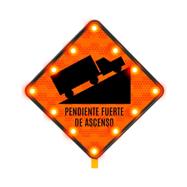Señales de Tráfico Pendiente Ascendente Solar 71x71 cm