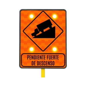 Señales de Tránsito Pendiente Descendente Solar 61x76 cm