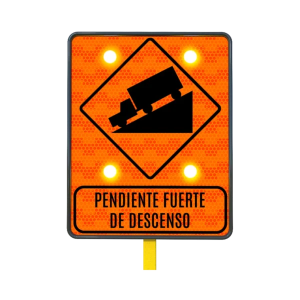 Señales de Tránsito Pendiente Descendente Solar 61x76 cm