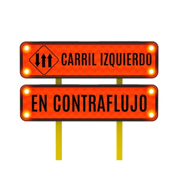 Tres Carriles Uno en Contraflujo Solar 122x30 cm