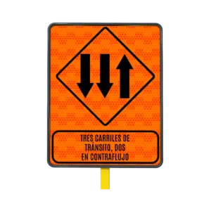 Vía de Tres Carriles y Doble Sentido 61x76 cm