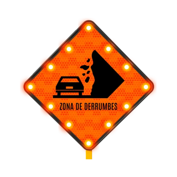 Zona de Derrumbe Señal Solar 71x71 cm
