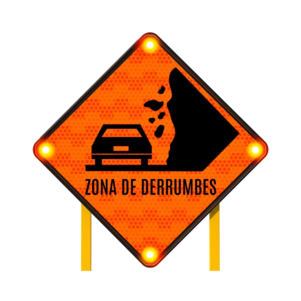Zona de Derrumbe Señal Solar 86x86 cm