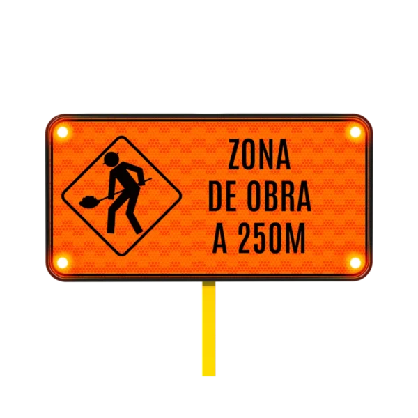 Zona de Obras Señal Solar 122x61 cm