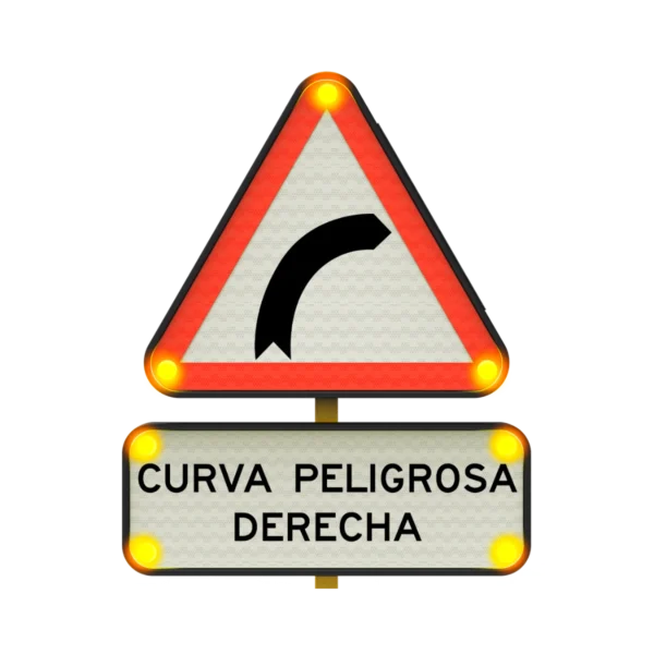 Curva Peligrosa hacia la Derecha