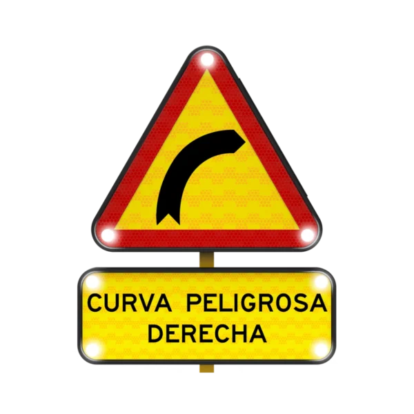 Curva Peligrosa hacia la Derecha