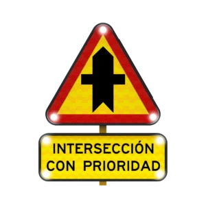 Intersección con Prioridad Solar 85x85 cm
