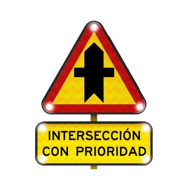 Intersección con Prioridad Solar 85x85 cm