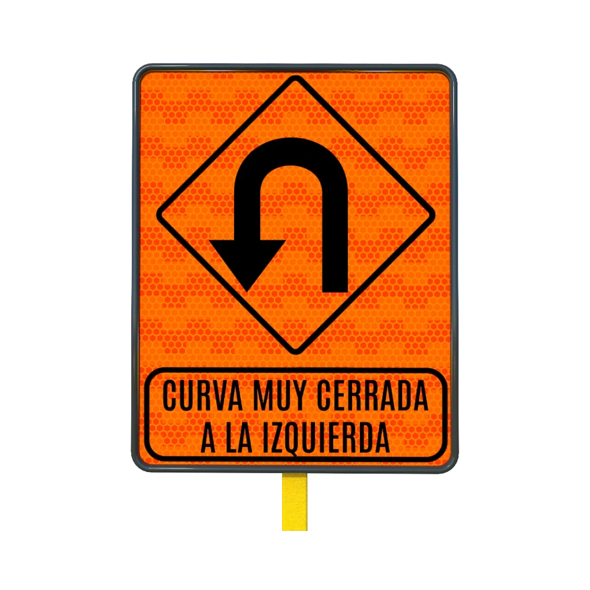 Curva muy Cerrada a la Izquierda 61x76 cm